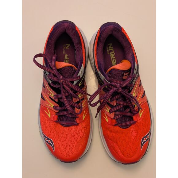 Saucony Zealot ISO 2 Running Shoes - Women’s Size 7 - Berry/Coral/Orange - Picture 4 of 8